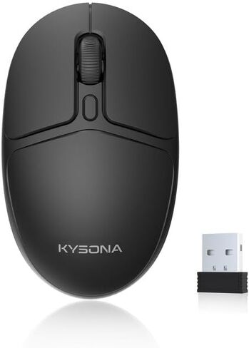 2.4G Wireless Mouse, Rechargeable Bluetooth Silent Mouse, 1600 DPI Optical Tracking, 8-Month Battery Life, Compatible with PC, Mac, Laptops, Ipad(Pink) in Kuwait