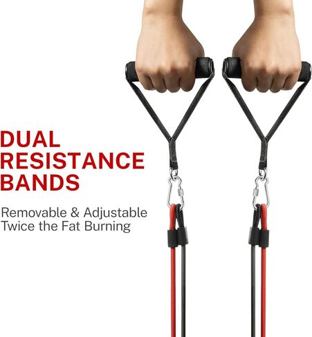 ستيبرز للتمرين، ستيبر ستاير صغير، آلة خطوات مكتبية مع أشرطة مقاومة مزدوجة للتمرين المنزلي in Kuwait