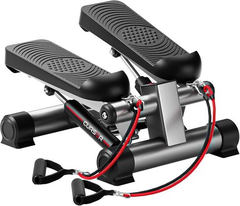 ستيبرز للتمرين، ستيبر ستاير صغير، آلة خطوات مكتبية مع أشرطة مقاومة مزدوجة للتمرين المنزلي in Kuwait