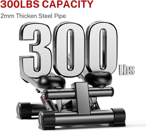 ستيبرز للتمرين، ستيبر ستاير صغير، آلة خطوات مكتبية مع أشرطة مقاومة مزدوجة للتمرين المنزلي in Kuwait