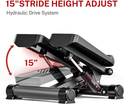 ستيبرز للتمرين، ستيبر ستاير صغير، آلة خطوات مكتبية مع أشرطة مقاومة مزدوجة للتمرين المنزلي in Kuwait