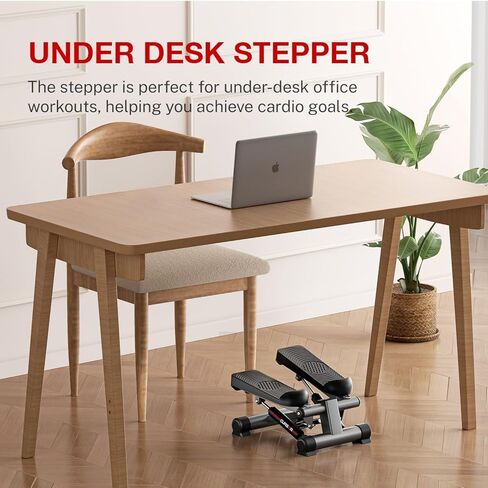 ستيبرز للتمرين، ستيبر ستاير صغير، آلة خطوات مكتبية مع أشرطة مقاومة مزدوجة للتمرين المنزلي in Kuwait