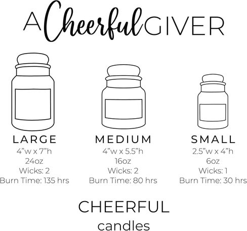 A Cheerful Giver - Papa's Pumpkin Pie Scented Glass Jar Candle (24 oz) with Lid & True to Life Fragrance Made in USA in Saudi Arabia