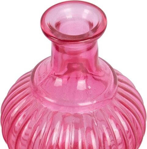 مزهرية زجاجية عتيقة من Koyal للبيع بالجملة، مجموعة مكونة من 6 قطع، توت، مزهريات صغيرة للزهور in Kuwait