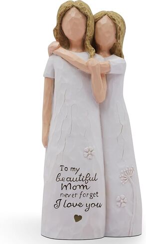 Mom Birthday Gifts from Daughter, Daughter Gifts from Mom, Mother of The Bride Gifts, Birthday Gifts for Mom from Daughter, Mother Daughter Gift, Sculpted Hand-Painted Figurine ﻿ in Saudi Arabia