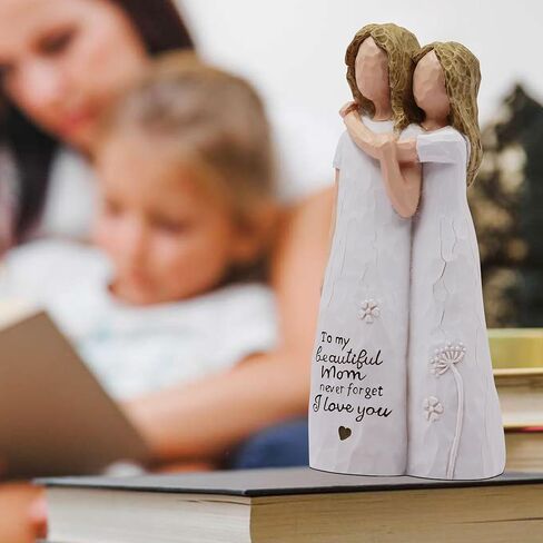 Mom Birthday Gifts from Daughter, Daughter Gifts from Mom, Mother of The Bride Gifts, Birthday Gifts for Mom from Daughter, Mother Daughter Gift, Sculpted Hand-Painted Figurine ﻿ in Saudi Arabia