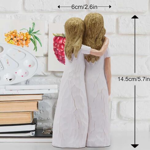 Mom Birthday Gifts from Daughter, Daughter Gifts from Mom, Mother of The Bride Gifts, Birthday Gifts for Mom from Daughter, Mother Daughter Gift, Sculpted Hand-Painted Figurine ﻿ in Saudi Arabia