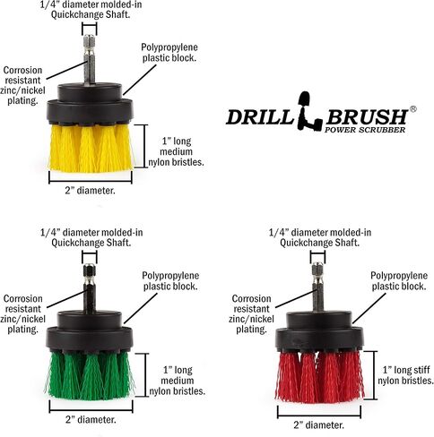 Cleaning Supplies - Tub - Bathroom Accessories - Scrub - Baby Bath Tub - Bath Mat - Shower Curtain - 2-inch Diameter Kitchen/Bath Scrub Brush Kit - Leather Cleaner - Kitchen Cleaner - Glass Cleaner in Kuwait