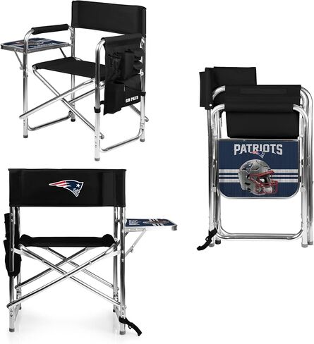 طاولة جانبية رياضية من PICNIC TIME NFL، للشاطئ، كرسي تخييم للبالغين، مقاس 19 × 24 × 33، أحمر in Kuwait