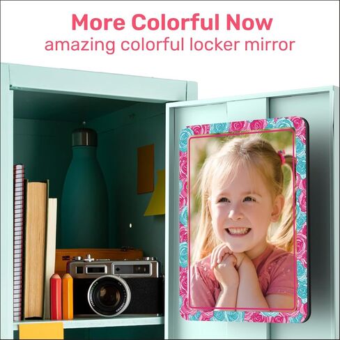 مرآة خزانة مغناطيسية للمدرسة والمكتب، مع مرآة مغناطيسية قوية بنسبة 100% للخزانة، مرآة خزانة مغناطيسية بتصميم مذهل، ملحقات خزانة آمنة وفريدة من نوعها، عبوة واحدة in Kuwait