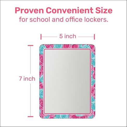 مرآة خزانة مغناطيسية للمدرسة والمكتب، مع مرآة مغناطيسية قوية بنسبة 100% للخزانة، مرآة خزانة مغناطيسية بتصميم مذهل، ملحقات خزانة آمنة وفريدة من نوعها، عبوة واحدة in Kuwait