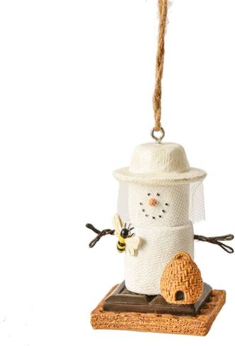 Ganz S'Mores Bee Keeper Christmas Tree Ornament 3 Inch Multicolor in Saudi Arabia