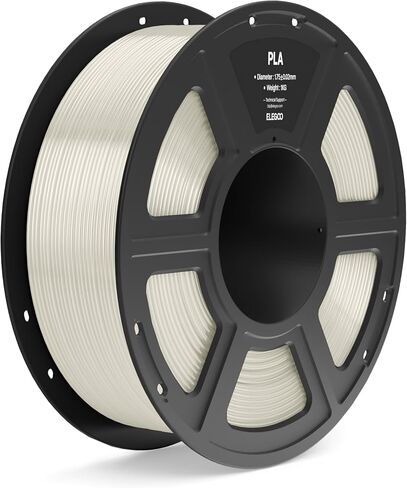 ELEGOO PLA Filament 1.75 مم أسود 1 كجم، دقة أبعاد خيوط الطابعة ثلاثية الأبعاد +/- 0.02 مم، بكرة 1 كجم (2.2 رطل) تناسب معظم طابعات FDM ثلاثية الأبعاد in Kuwait