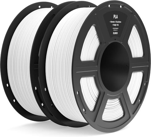 ELEGOO PLA Filament 1.75 مم أسود 1 كجم، دقة أبعاد خيوط الطابعة ثلاثية الأبعاد +/- 0.02 مم، بكرة 1 كجم (2.2 رطل) تناسب معظم طابعات FDM ثلاثية الأبعاد in Kuwait