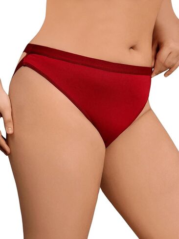 OYOANGLE Women's Plus Size Low Rise Crisscross Back Cut Out Panties Solid Casual Brief Underwear in Saudi Arabia