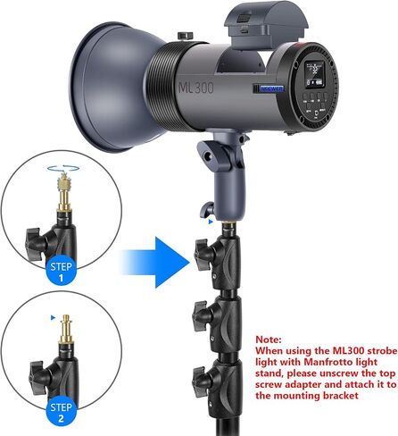 NEEWER Q300 300Ws 2.4G Outdoor Studio Flash with Q Compact Wireless Trigger, 7800mAh Li ion Battery Powered Strobe Light Photography Cordless Monolight with 1000 Full Power Flash 0.4~2.5s Recycle in Saudi Arabia