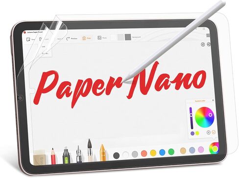 واقي شاشة بيرسيم مكون من عبوتين من ملمس الورق متوافق مع iPad Mini 6 (8.3 بوصة) 2021، مضاد للتوهج لجهاز iPad Mini الجيل السادس من الرسم، خالٍ من الفقاعات، حساسية عالية للمس، صديق للحافظة in Kuwait