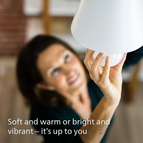 Philips LED A19 Selectable White Dimmable LED Light Bulbs - Flicker Free 60w Light Bulbs with EyeComfort Technology - Soft White 6500K Lightbulb - 1500 Lumen - E26 Base - 4 Pack in Saudi Arabia