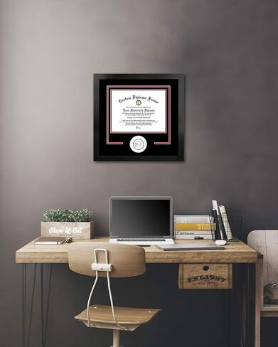 Campus Images NCAA unisex Spirit Diploma Manhattan Black Frame with Bonus Campus Images Lithograph (value savings $59) in Saudi Arabia