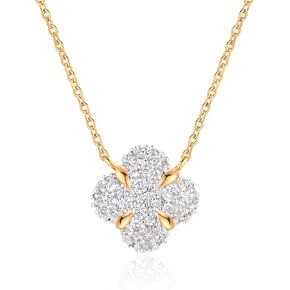 قلادة مطلية بالذهب عيار 14 قيراط للنساء على شكل مثلث دائري تشيكوسلوفاكيا سوليتير | قلادة قلادة أنيقة | قلادة سلسلة ذهبية | قلادات هالة زركونيا مكعبة رائعة للنساء هدايا مجوهرات ذهبية in Kuwait