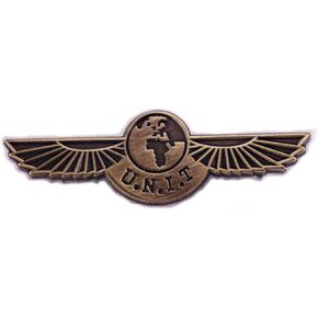Tardis Dr Who UNIT U.N.I.T. organization Science Fiction TV Show 1.6" Enamel Pin Badge