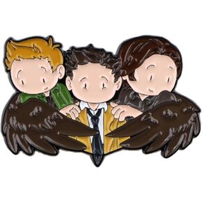 Supernatural TV Show Fantasy Horror Drama Magic Pentagram KAZ 2Y5 1.9" Enamel Pin Badge