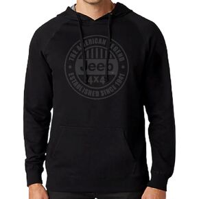 Jeep American Legend 4 x 4 Since 1941 Logo French Terry Hoodie For Men