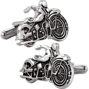 HAWSON Unique Motorcycle Cufflinks for Man Shirt with Gift Box.