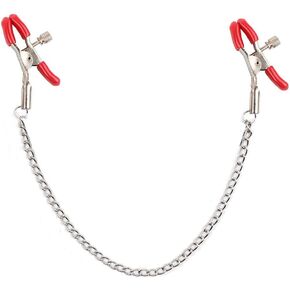 Fake Faux Nipple ring Belly Piercing Jewelry Choker Necklaces Chain Women Stainless Surgical Steel Non Piercing Clip Adjustable Dangle Sexy Nipple Nipplering Noose Clamp Tongue Ring Piercing