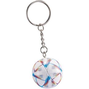 Soccer Backpack Pendant, Red Football Key chain, Bag Decoration Phone Hanging, Boys Sports World cup Key Ring, Carnival Reward Birthday Gift