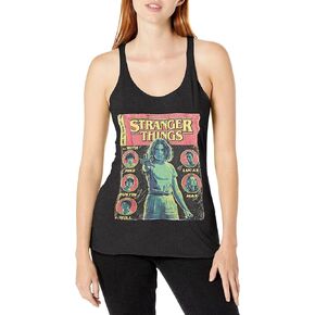 Stranger Things Comic Cover Women's Racerback Tank Top