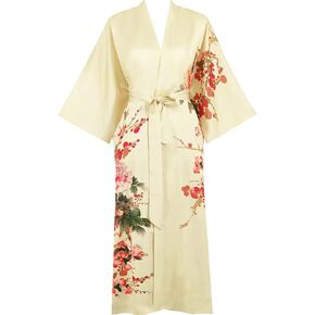 women's satin kimono robes, bathrobes, pajamas, loungewear