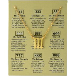 COLORFUL BLING Angel Number Necklace 111 222 333 444 555 666 777 888 999 Necklace Lucky Number Pendant Choker Numerology Jewelry Friendship Birthday Gift Valentine's Day