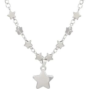 FUTIMELY Y2k Star Necklace Gothic Star Necklace for Women Teen Cute Star Pendant Choker Necklace Fashion Jewelry Aesthetic Accessories Chain Necklace