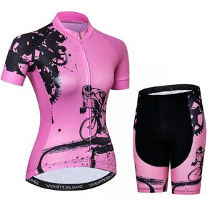 Women Cycling Jersey Sets MTB Bike Bib Shorts Sets Cycling Jersey Top Riding Road Bicycle Clothing Suits