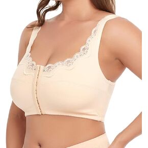 NonEcho Women Front Closure Sports Bra Push Up Yoga Bras Workout Gym Bra Top
