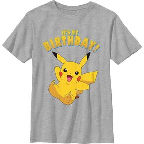 Pokemon unisex-child Pikka Birthday Party Pokemon Pikka Birthday Party Boys Short Sleeve Tee Shirt