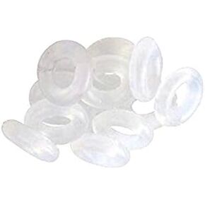 Sexy Sparkles 20 Clear Silicone Stopper Bead Spacer Charm or Clip Over For Snake Chain Charm Bracelet