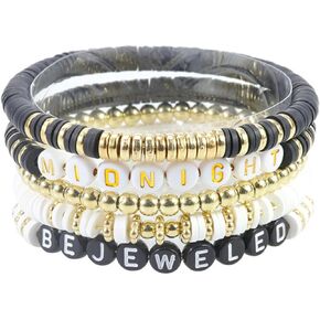 Set 5 Pcs Bracelets, Inspired Bad Blood, 1989 Friendship Bracelet, It's Me Hi Swiftie Lover, Hero Fearless Midnight Bracelets for Fan Supper Star Be Jeweled, Bracelets for Eras Music