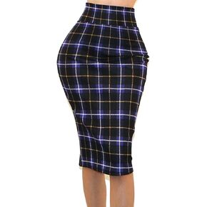 Vivicastle Women's USA High Waist Band Bodycon Career Office Midi Pencil Skirt