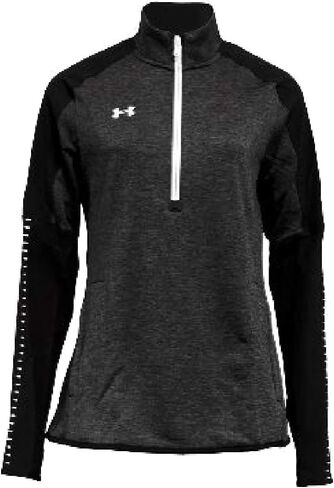 Under Armour Women's UA Knit Warm-Up ½ Zip SM Black in Saudi Arabia