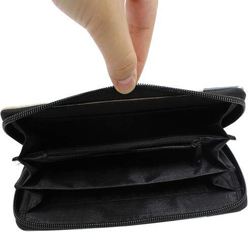 Suillty Cute Cat PU Leather Zip Around Long Wallet Cluth Travel Purse for Women Gilrs Ladies in Kuwait