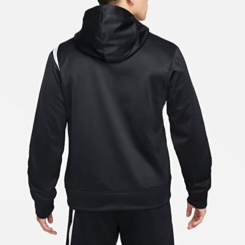 Nike Therma Men's Basketball Pullover Hoodie - Black Training Hoodie Pull On (as1, alpha, m, regular, regular, Standard, Black White, Medium) in Saudi Arabia