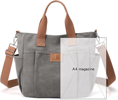Women's Canvas Tote Purses Shoulder Travel Crossbody Bag Everyday Handbags with Zipper in Saudi Arabia