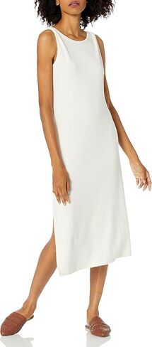 Amazon Essentials Women's Cozy Knit Sleeveless Bateau Neck Midi Dress (Previously Daily Ritual) in Saudi Arabia