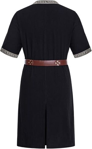 LMYOVE Viking Shirt for Mens Short Sleeve Medieval Knight Tunic LARP Tops Costume Renaissance Faire in Kuwait