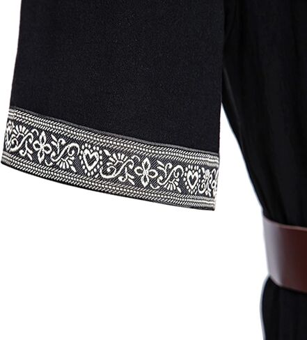 LMYOVE Viking Shirt for Mens Short Sleeve Medieval Knight Tunic LARP Tops Costume Renaissance Faire in Kuwait