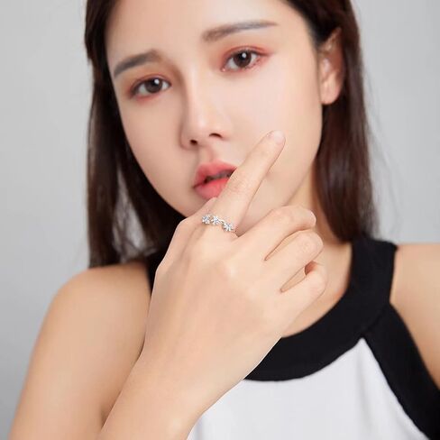 خواتم فراشة القط للنساء - 925 الفضة الاسترليني تشيكوسلوفاكيا المرأة قابل للتعديل المفتوحة الحيوان بسيطة شخصية لامعة جميلة خاتم للنساء الفتيات in Kuwait