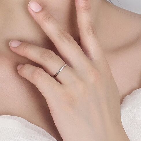 الكلاسيكية عادي هايت مصقول تكويم عادي بيان الدائري الراحة صالح خواتم الزفاف الفرقة 925 فضة للنساء والرجال هدية in Kuwait