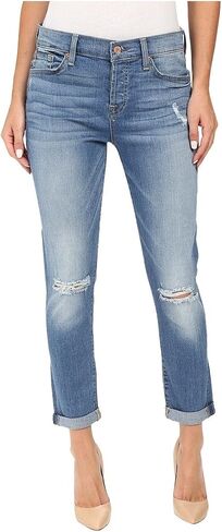 7 For All Mankind Women's Destroyed Josefina Boyfriend Mid Rise Jeans in Saudi Arabia